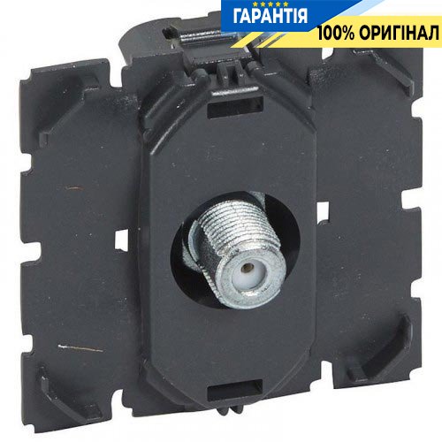 Розетка телевизионная Legrand Celiane TV простая тип F 0-2400 МГц 67380