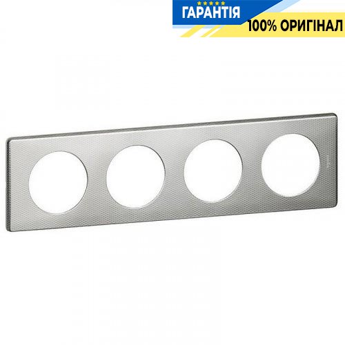 Рамка 4-я Legrand Celiane 68724, «Сильвер пунктум»