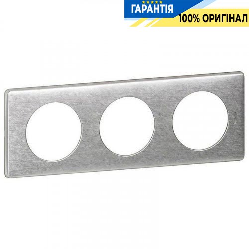 Рамка Legrand Celiane 3 поста алюминий 68923