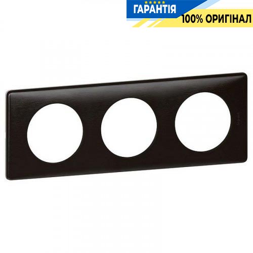 Рамка 3-я Legrand Celiane 68983, «Карбон»