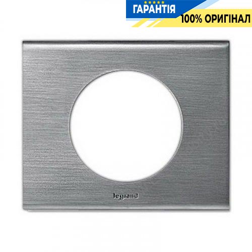 Рамка Legrand Celiane 69101 1 пост фактурная сталь