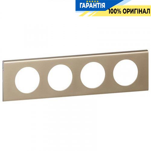Рамка Legrand Celiane 69114, 4 пости нікель велюр