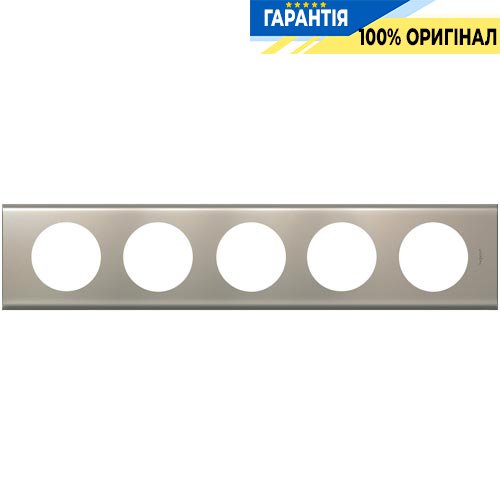 Рамка Legrand Celiane 69120 5 постов никель велюр