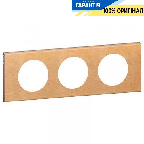 Рамка Legrand Celiane 69213, 3 поста клен