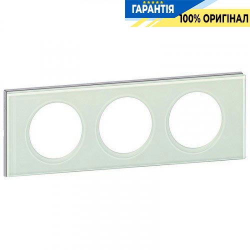 Рамка Legrand Celiane 69313 3 поста смальта белая глина