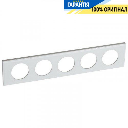 Рамка Legrand Celiane 69320, 5 постів смальта біла глина
