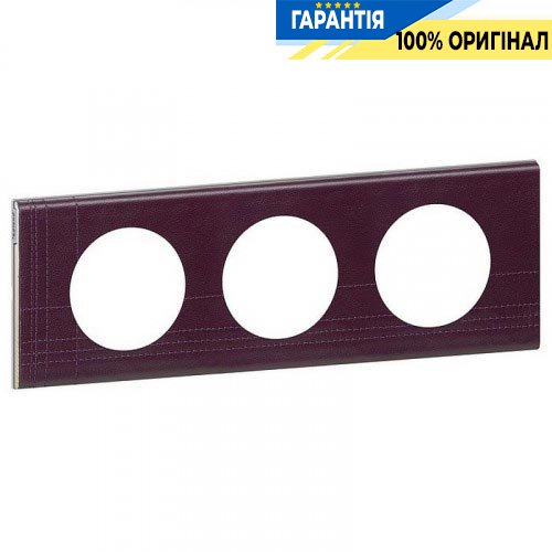 Рамка 3-я Legrand Celiane 69443, «Кожа Пурпур»
