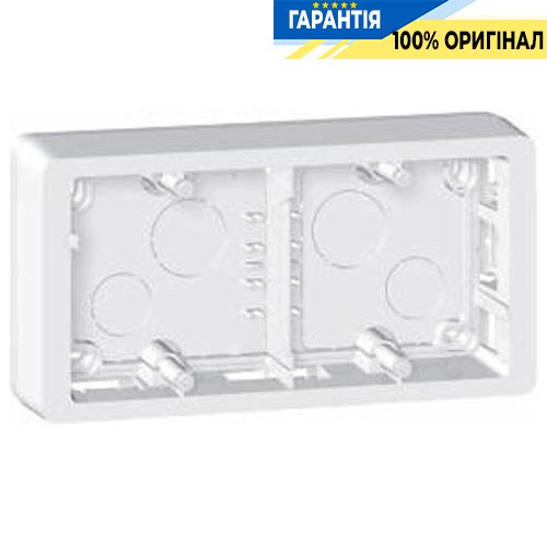 Коробка Legrand Celiane 80242 2 пости для накладного монтажу біла