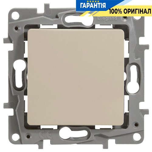 Выключатель/переключатель 1-клавишный, Legrand Etika 672305 (цвет слоновая кость)