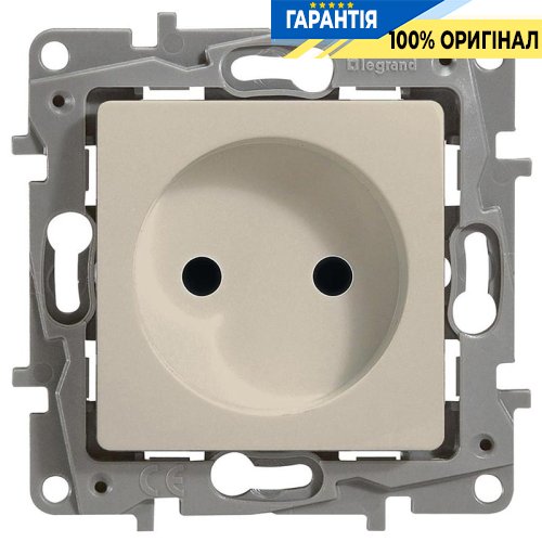 Розетка електрична без заземлення Legrand Etika 672320, слонова кістка