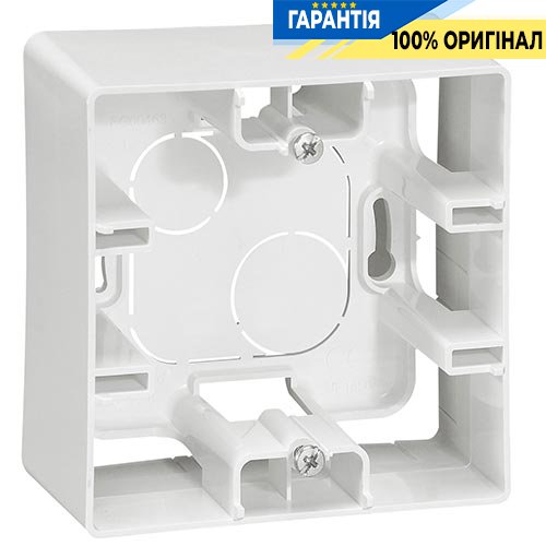 Коробка для накладного монтажу 1-постова Legrand Etika 672510, «білий»