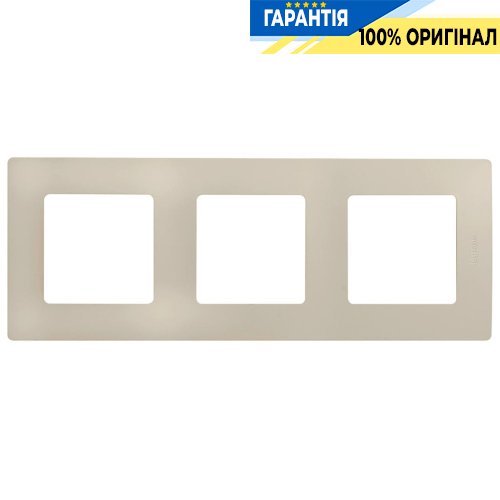 Рамка 3-а Legrand Etika 672513, «слонова кістка»
