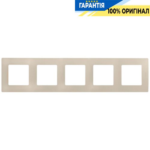 Рамка 5-а Legrand Etika 672515, «слонова кістка»