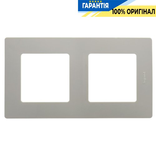 Рамка 2-а Legrand Etika 672522, «світла галька»