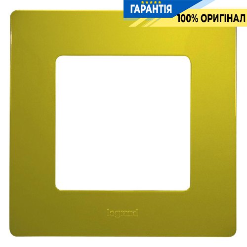 Рамка 1-постовая Legrand Etika 672541, «зеленый папоротник»