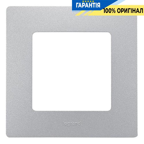 Рамка 1-а Legrand Etika 672551, «алюміній»