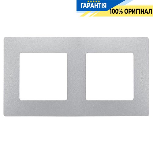 Рамка 2-постовая Legrand Etika 672552, «алюминий»