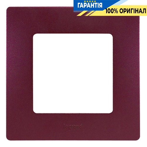 Рамка 1-а Legrand Etika 672561, «сливовий»