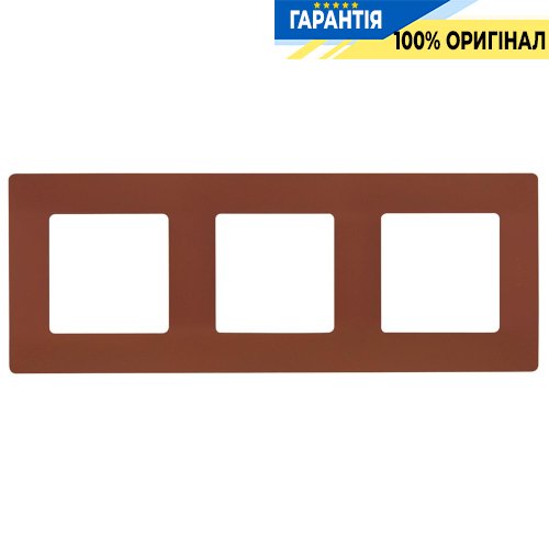 Рамка 3-а Legrand Etika 672573, «какао»