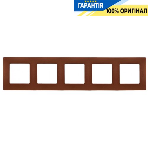 Рамка 5-постова Legrand Etika 672575, «какао»