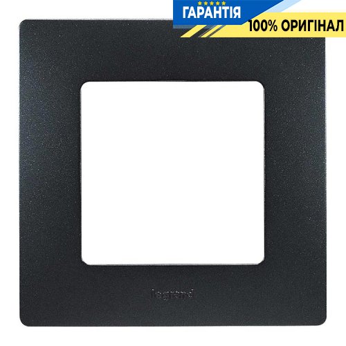 Рамка 1-а Legrand Etika 672581, «антрацит»