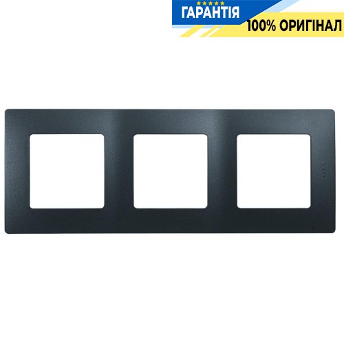 Рамка 3-постовая Legrand Etika 672583, «антрацит»