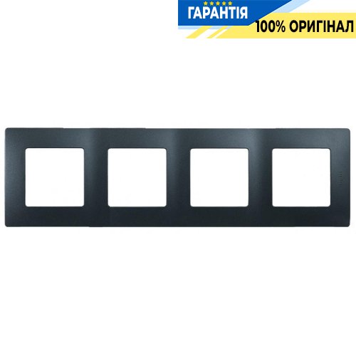 Рамка 4-а Legrand Etika 672584, «антрацит»