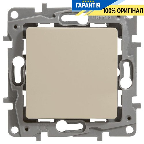 Вимикач / перемикач 1-клавішний, Legrand Etika 672311, Слонова кістка