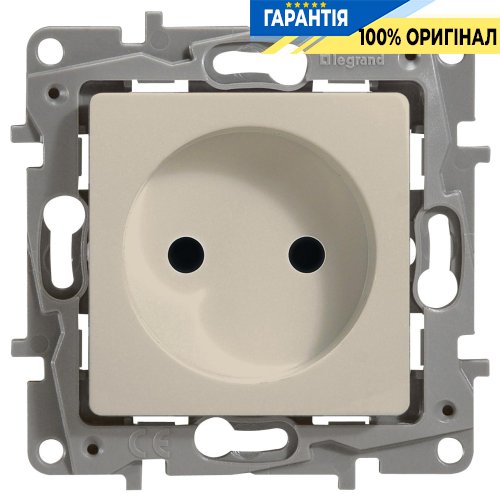 Розетка электрическая с заземлением Legrand Etika 672324 винтовые клеммы, слоновая кость