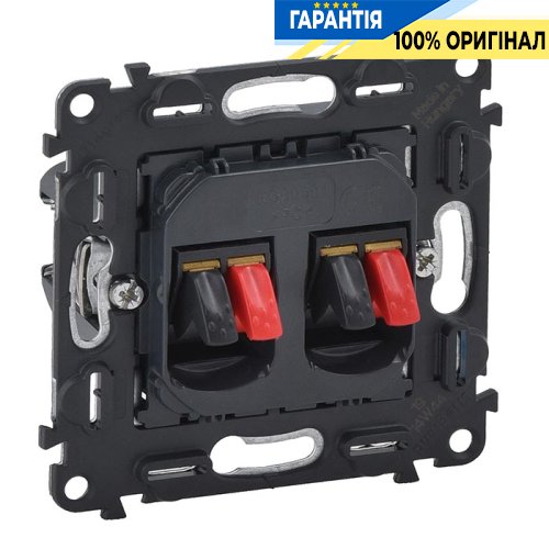 Механізм подвійний акустичної розетки, Legrand in'Matic 753078