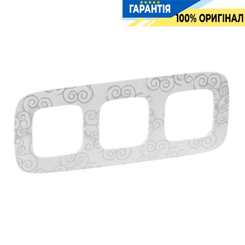 Рамка 3-ая, Legrand Valena Allure 754343, нарцисс хром