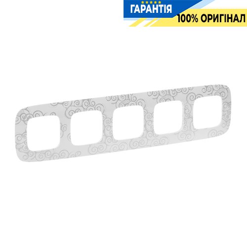 Рамка 5-ая, Legrand Valena Allure 754345, нарцисс хром