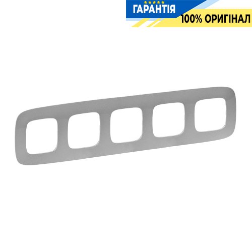 Рамка 5-а, Legrand Valena Allure 754395, алюминий