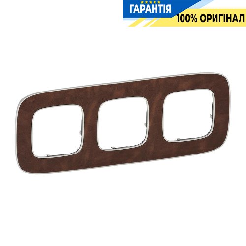 Рамка 3-а, Legrand Valena Allure 754453, шкіра