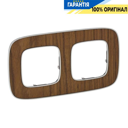 Рамка 2-ая, Legrand Valena Allure 754462, орех