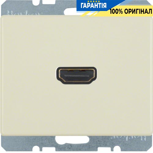 HDMI-розетка, белый глянцевый, «Arsys» Berker 3315420002