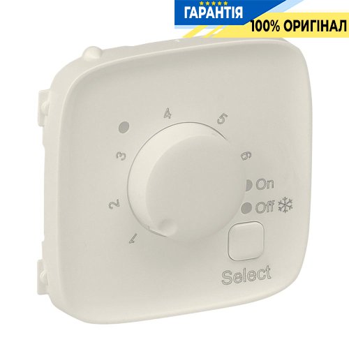 Лицьова панель для термостата теплої підлоги, Legrand Valena Allure 755326, слонова кістка