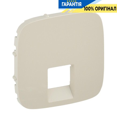 Лицевая панель для розетки RJ45/RJ11, Legrand Valena Allure 755416, слоновая кость