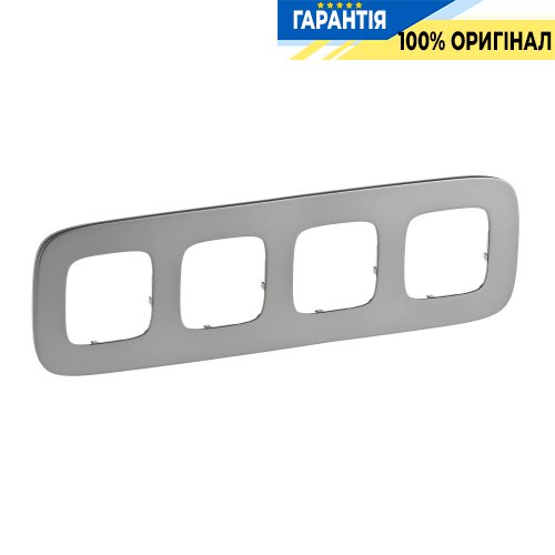 Рамка 4-ая, Legrand Valena Allure 755504, полированная сталь