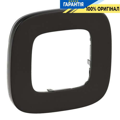 Рамка 1-ая, Legrand Valena Allure 755511, чёрная сталь