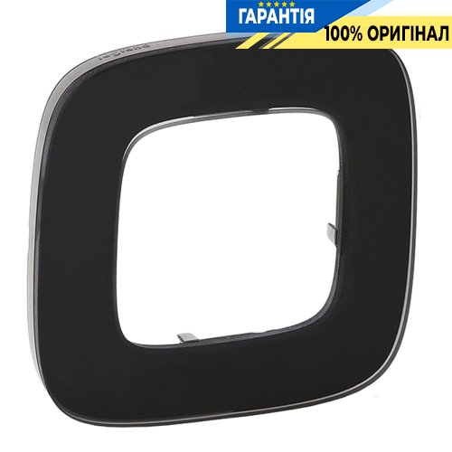 Рамка 1-ая, Legrand Valena Allure 755531, черное стекло