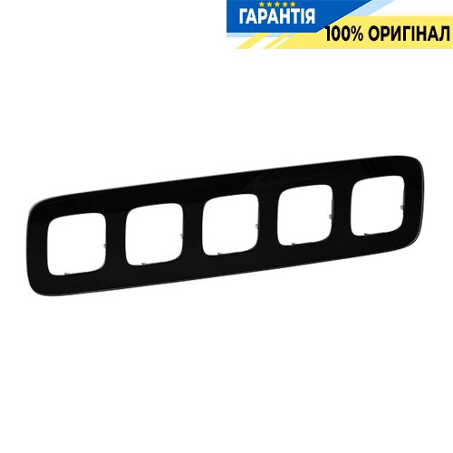 Рамка 5-ая, Legrand Valena Allure 755535, черное стекло