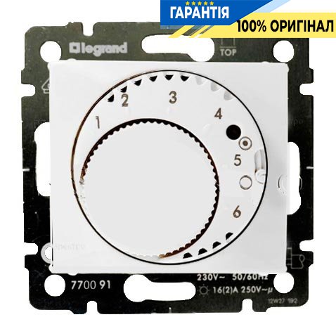 Терморегулятор для теплых полов Legrand Valena 770091, белый