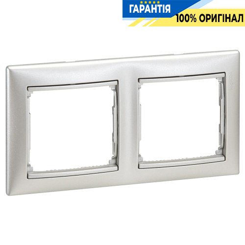 Рамка установча 2-а Legrand Valena 770152, алюміній