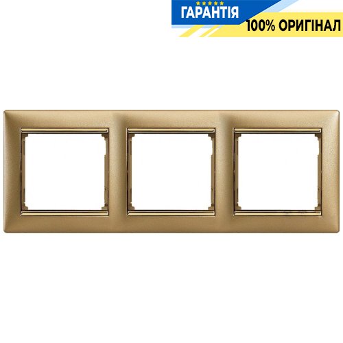 Рамка установочная 3-я Legrand Valena 770303, «матовое золото»