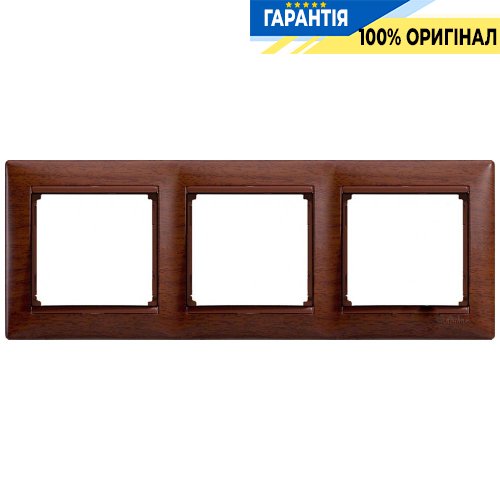 Рамка установча 3-а Legrand Valena 770313, «тоноване дерево»