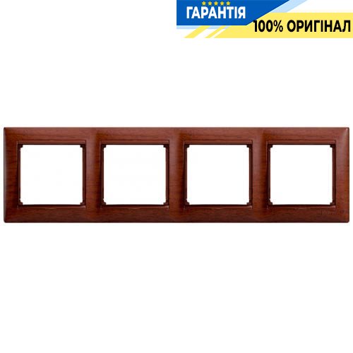 Рамка установочная 4-я Legrand Valena 770314, «тонированное дерево»