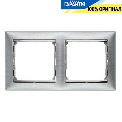 Рамка установча 2-а Legrand Valena 770332, «алюміній матовий»
