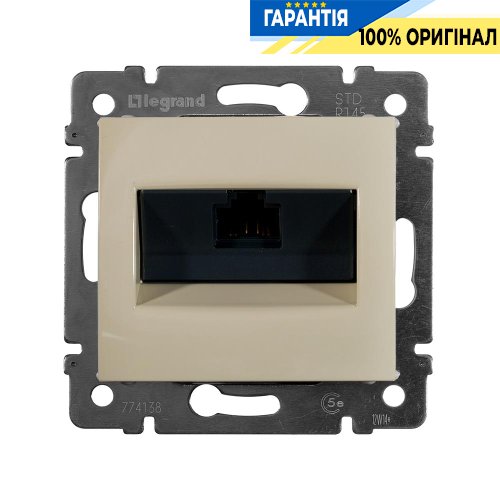 Комп'ютерна розетка 1хRJ45 5кат UTP Legrand Valena 774138, Слонова кістка