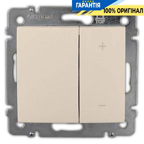 Диммер (светорегулятор) нажимной универсальный 40-400 Ватт 774162 Legrand Valena, слоновая кость